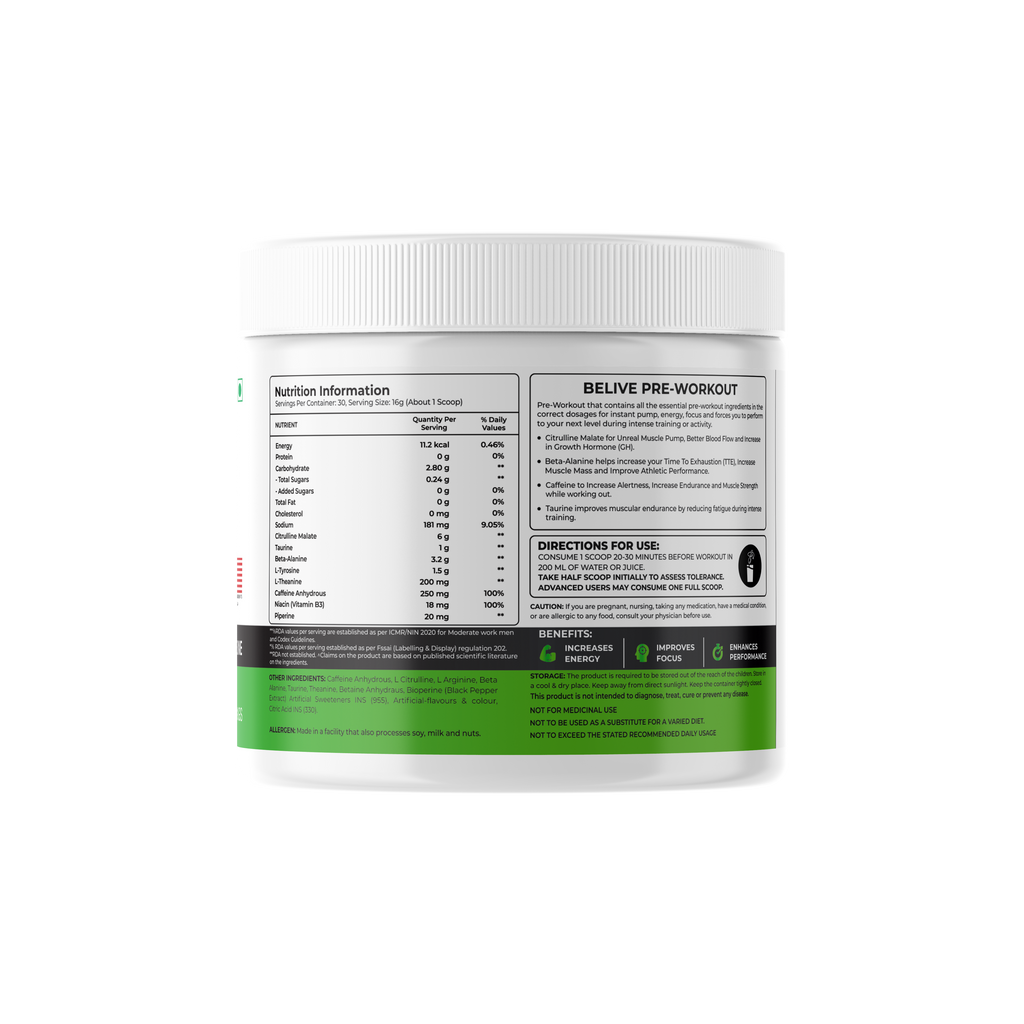Belive PreWorkout